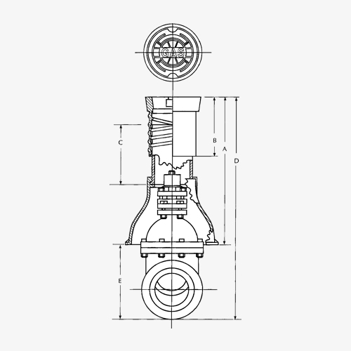 7" 3-Piece Cast Iron Valve Box