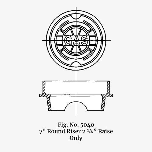 7" 3-Piece Cast Iron Valve Box