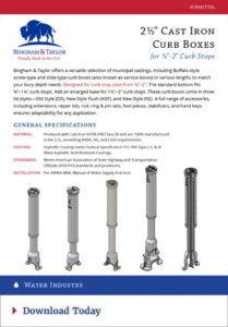 Cast Iron Curb Box Submittal