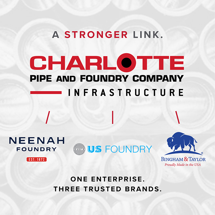 Charlotte Pipe and Foundry Announces New Infrastructure Division with Neenah Foundry, U.S. Foundry, and Bingham & Taylor